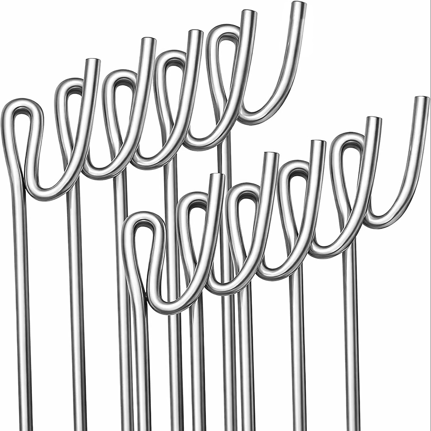 Fencing Pin 1.15m Long / 8mm Thick Steel Fence Pin, Garden Metal Fence Stakes
